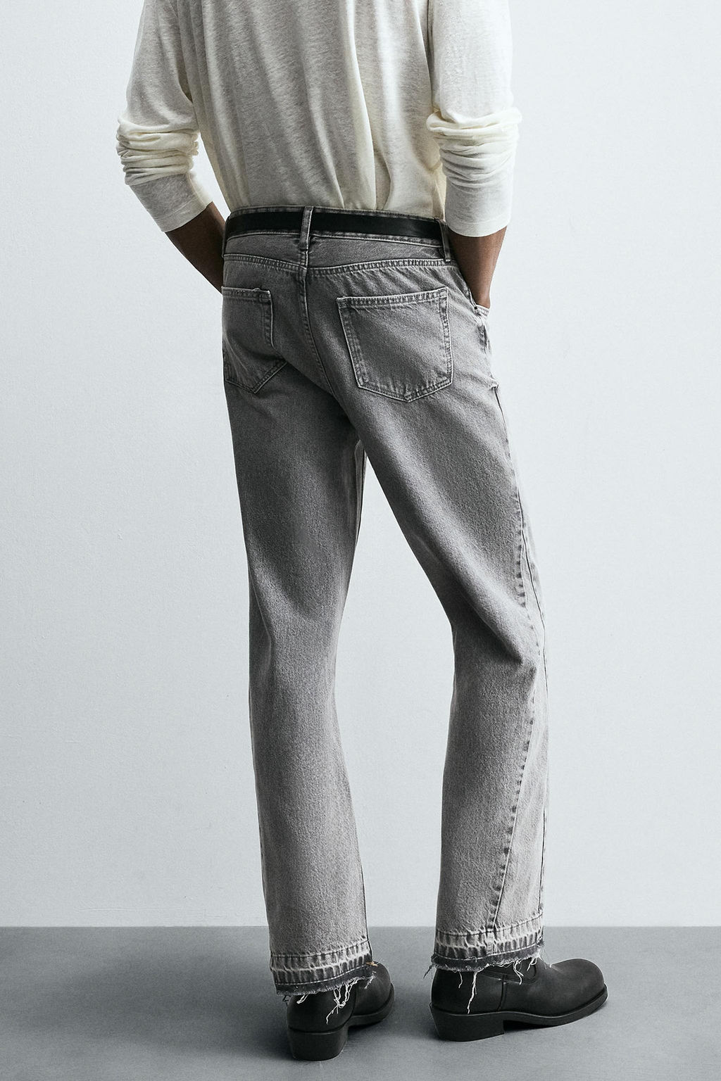 JEANS FLARE FIT / Gris - Zara фото 13