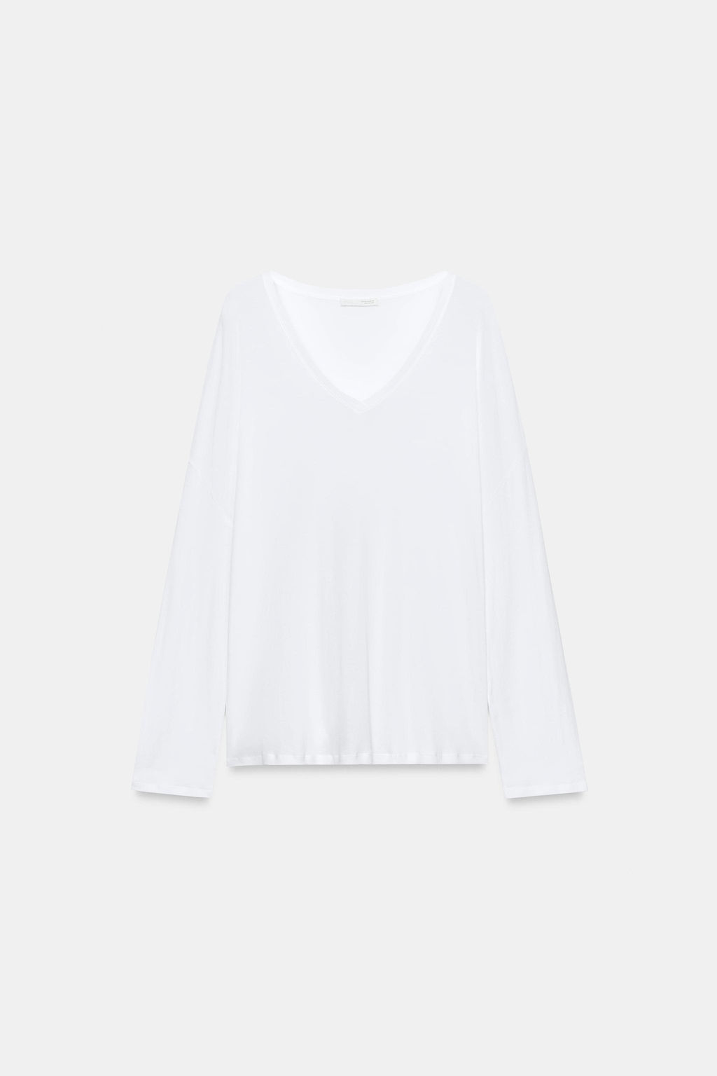 CAMISETA OVERSIZE ALGOD?N / Blanco - Zara фото 3