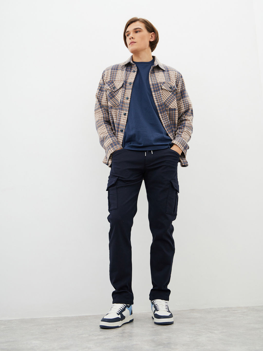 Мужские джинсы Карго утеплённые - Mossmore фото 35