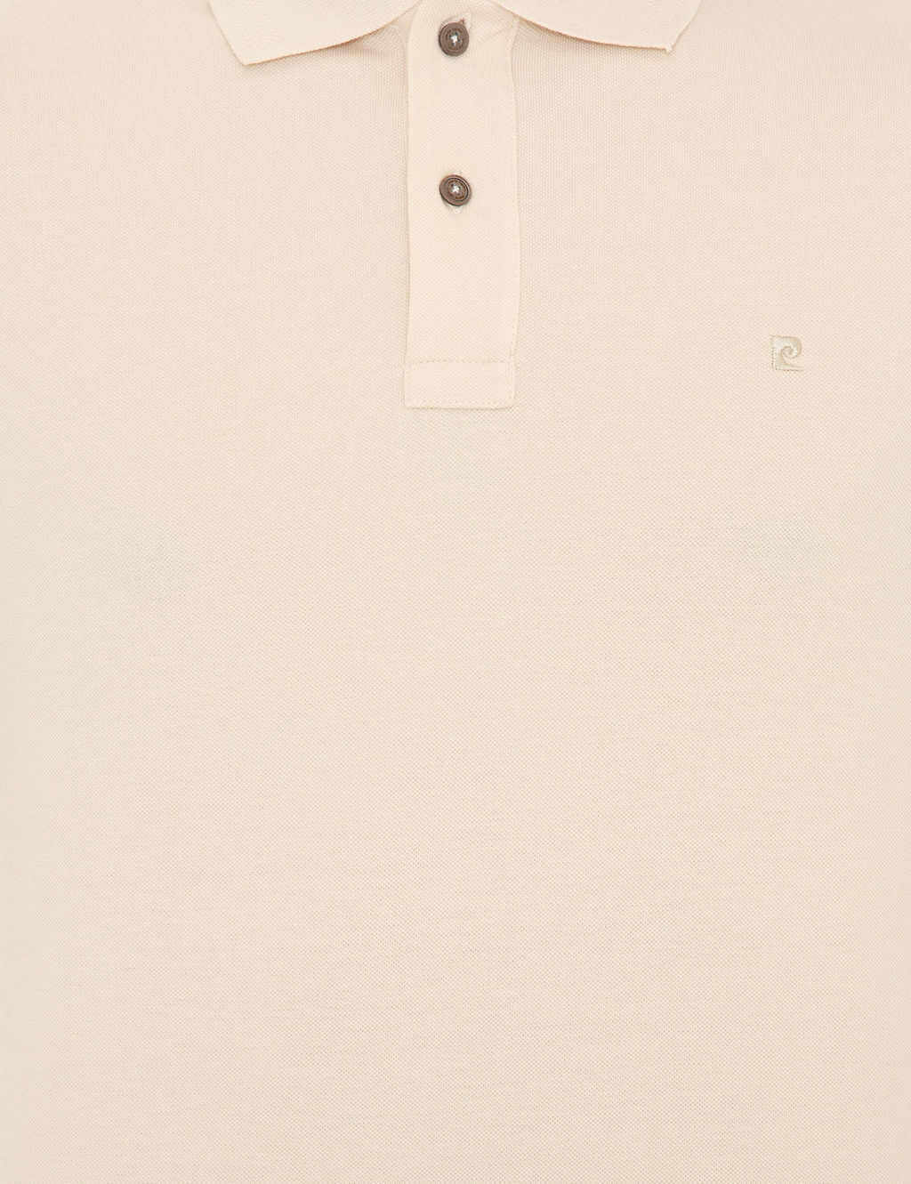 Bej Slim Fit Polo Yaka Basic Ti__rt