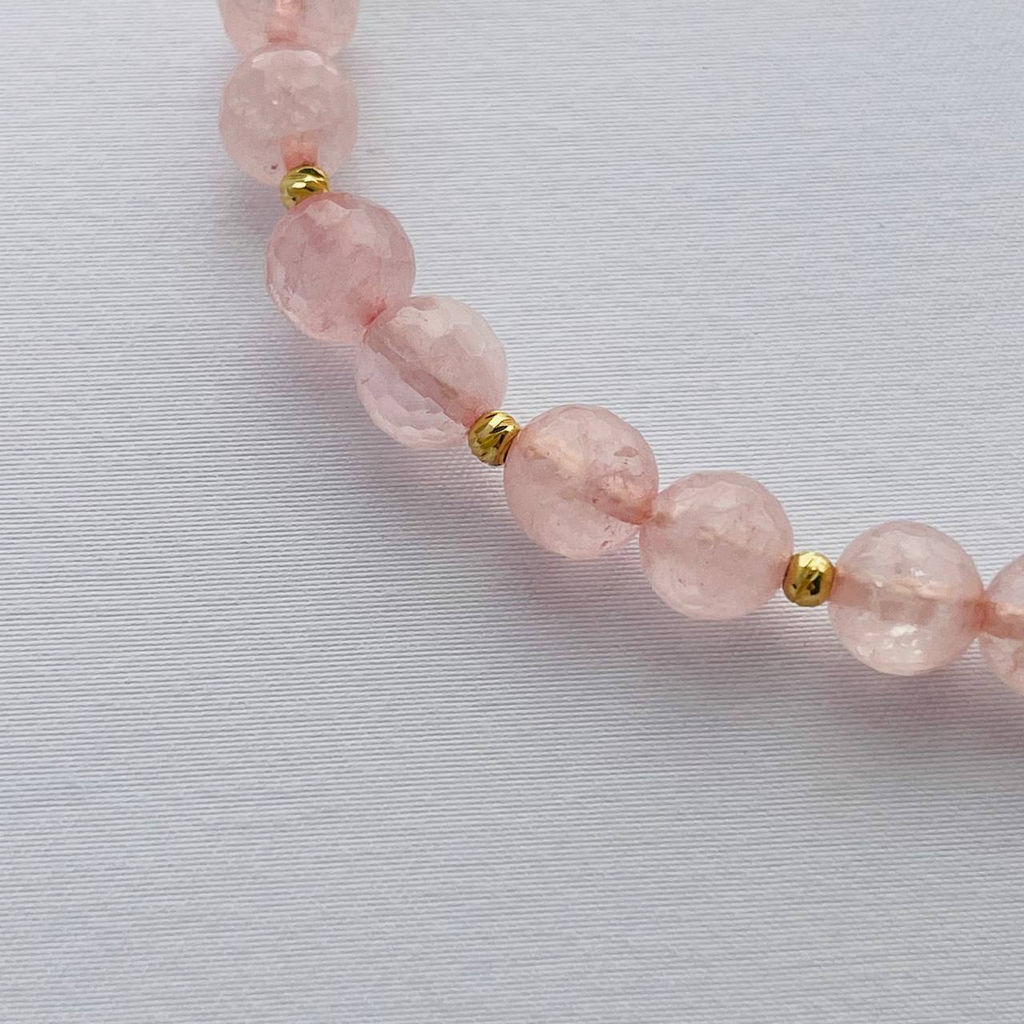 Браслет из Розового кварца с цепочкой 16 см - Радуга самоцветов фото 2