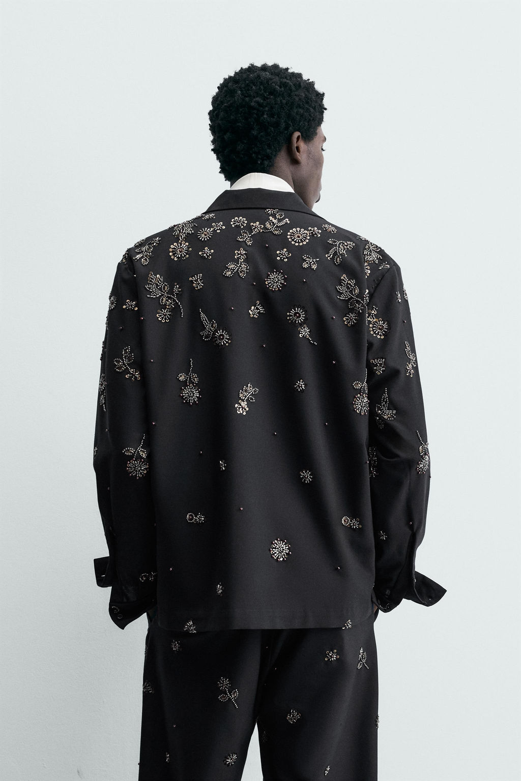 LIMITED EDITION SEQUIN FLOWING SHIRT - Zara фото 3