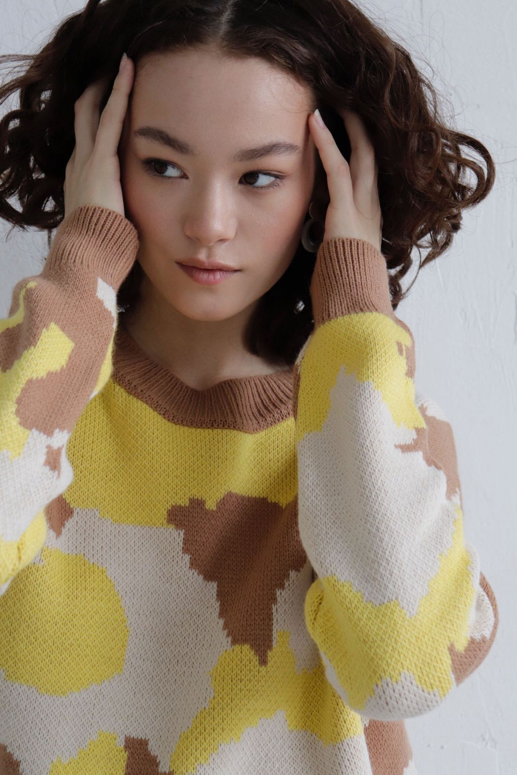 Джемпер бежево-лимонный с шерстью мериноса - Martichelli фото 15