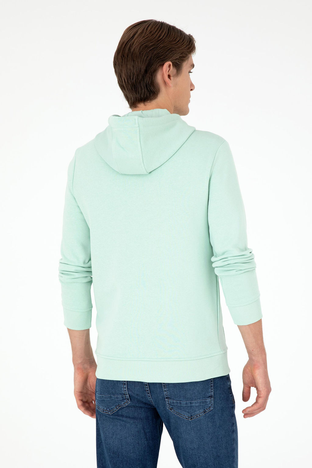 Мужская базовая толстовка зеленого цвета Неожиданная скидка в корзине - U.s. polo assn фото 5