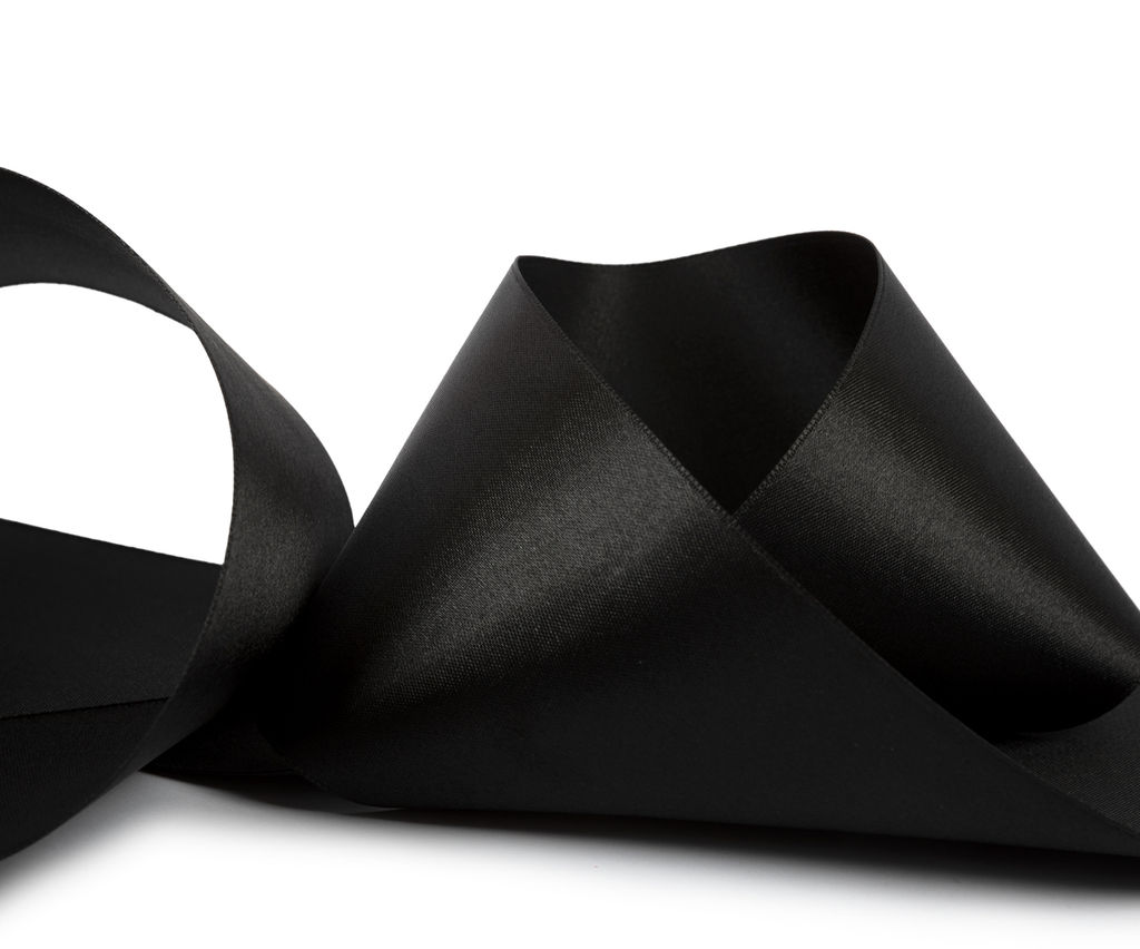 Лента атласная 75 мм ( 3 ) Gamma в ТЕРМОПЛЕНКЕ 33 м  2 м