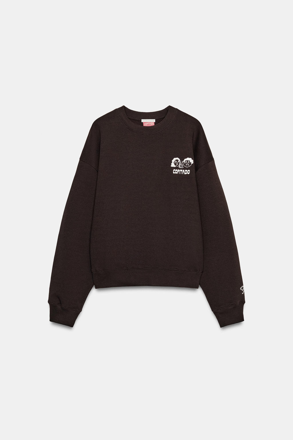 SUDADERA ESTAMPADO CORTADO / Marr?n - Zara фото 3