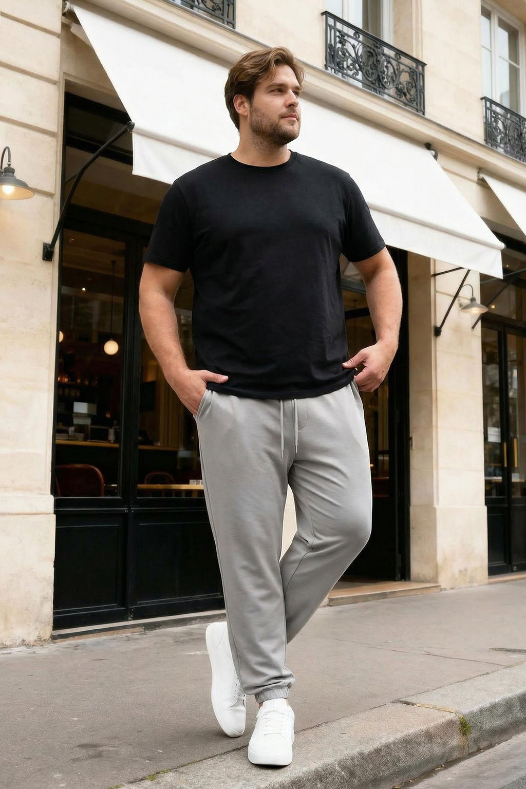 TRENDYOL MAN Buyuk Beden Indigo Oversize Rahat %100 Pamuklu Esofman Alt? TMNSS24AJ00001 - Trendyolmilla фото 28