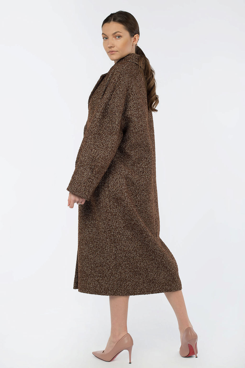 Пальто женское демисезонное в составе шерсть 60%