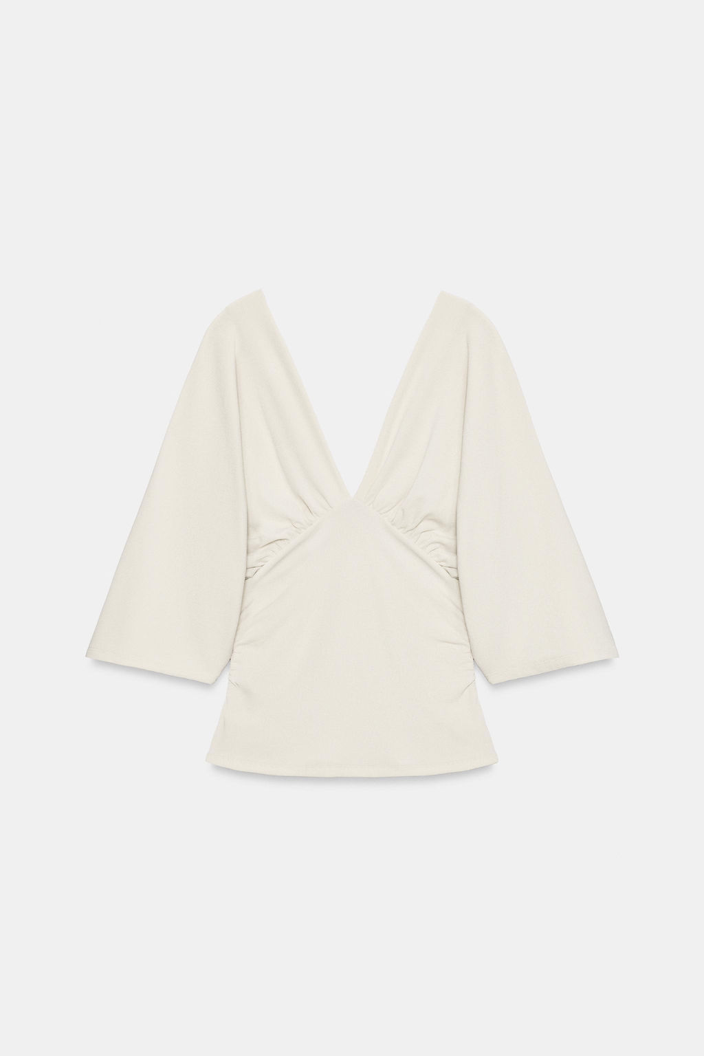 TOP TEXTURA ESCOTE PICO / Crudo - Zara фото 7