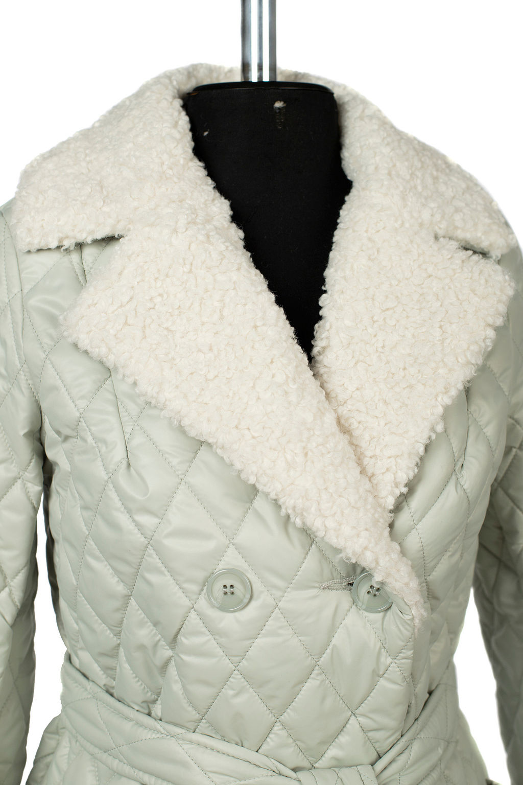 01-11528 Пальто женское демисезонное (пояс) - El podio фото 11