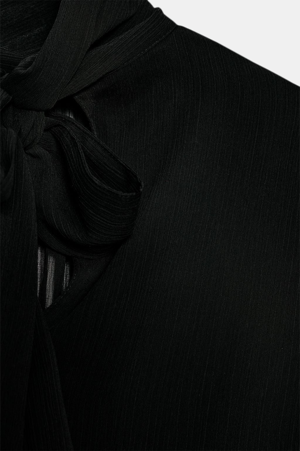 DRAPED BALLOON SEMI-SHEER TOP - Zara фото 10