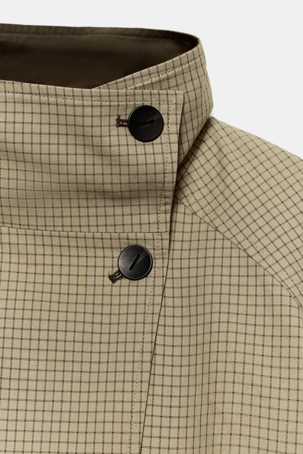 CHAQUETA REVERSIBLE CUADROS ZW COLLECTION / Beige claro - Zara фото 11