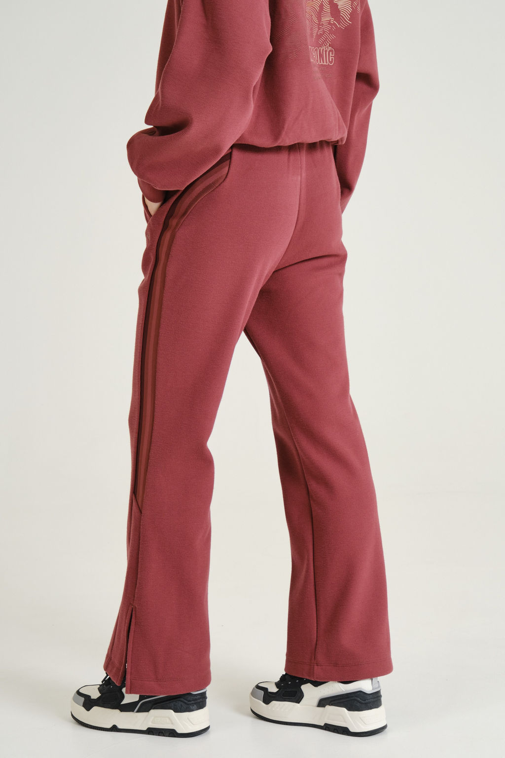 Брюки трикотажные утепленные Красный ICONIC Knit Track Pants