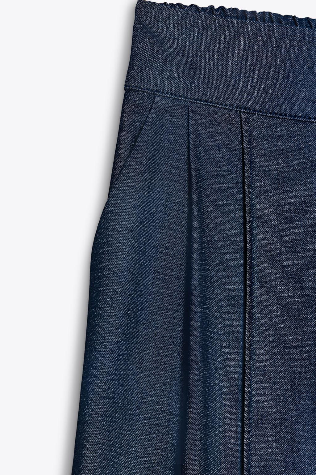 WIDE-LEG DARTED TROUSERS - Zara фото 7
