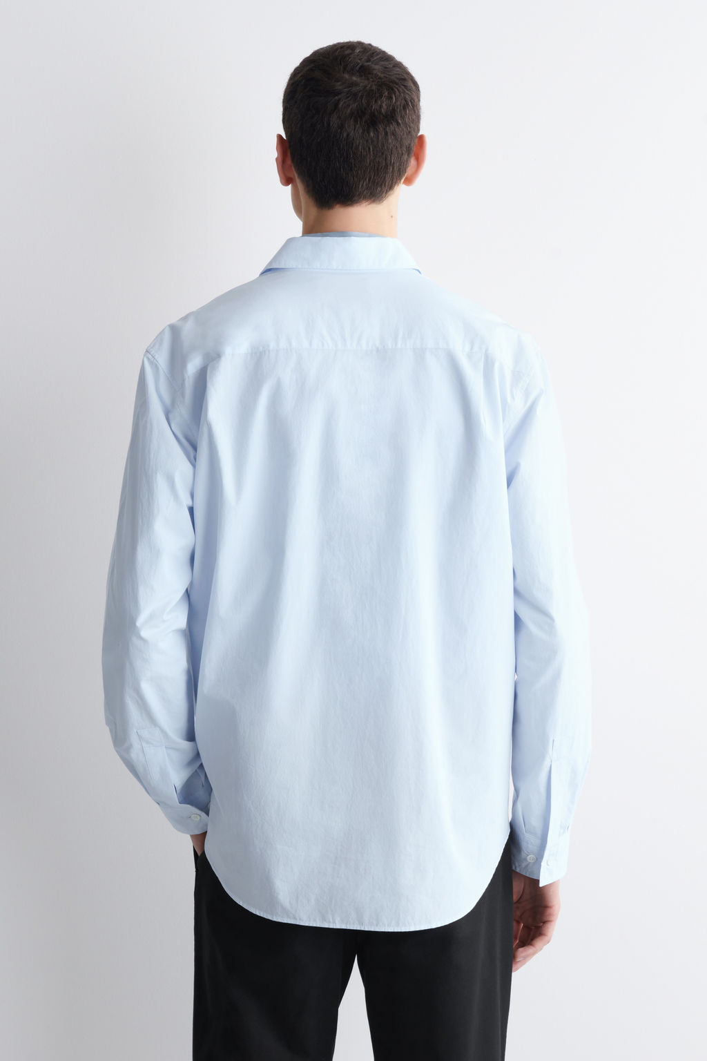 CAMISA DE POPEL?N DE ALGOD?N PIMA RELAXED FIT - H&m фото 11