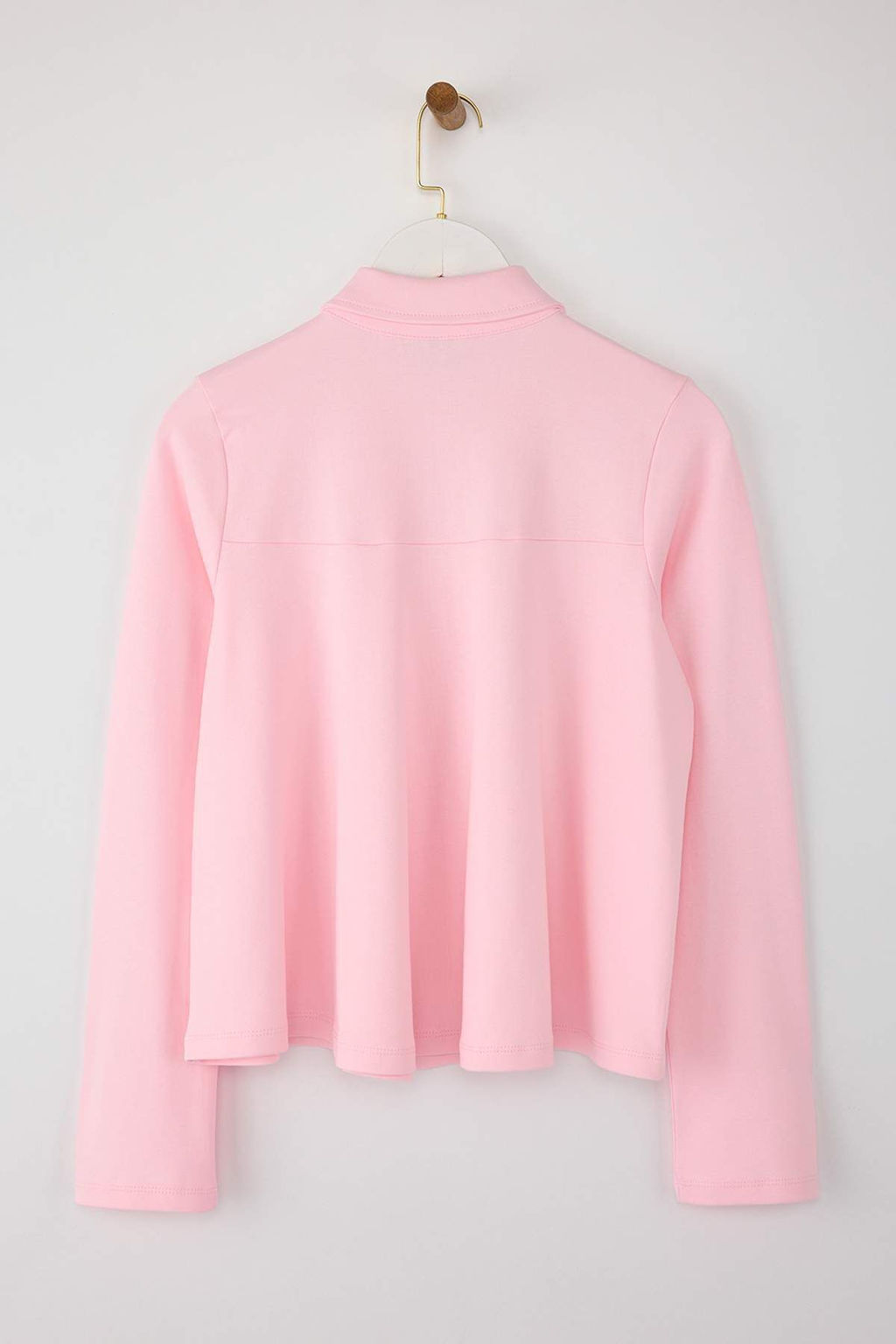 Wardrobe Essentials  Pembe Tok Kumasl? Dugmeli Orme Bluz | TWOAW26BZ00074