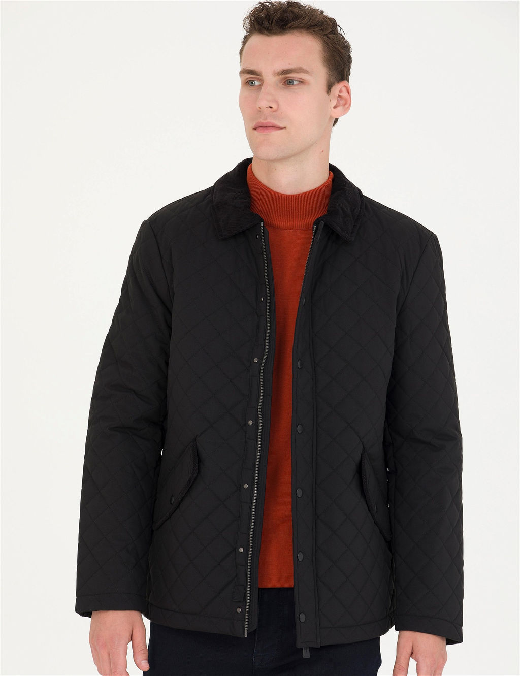 Siyah Kapitone Mont - Pierre cardin фото 2