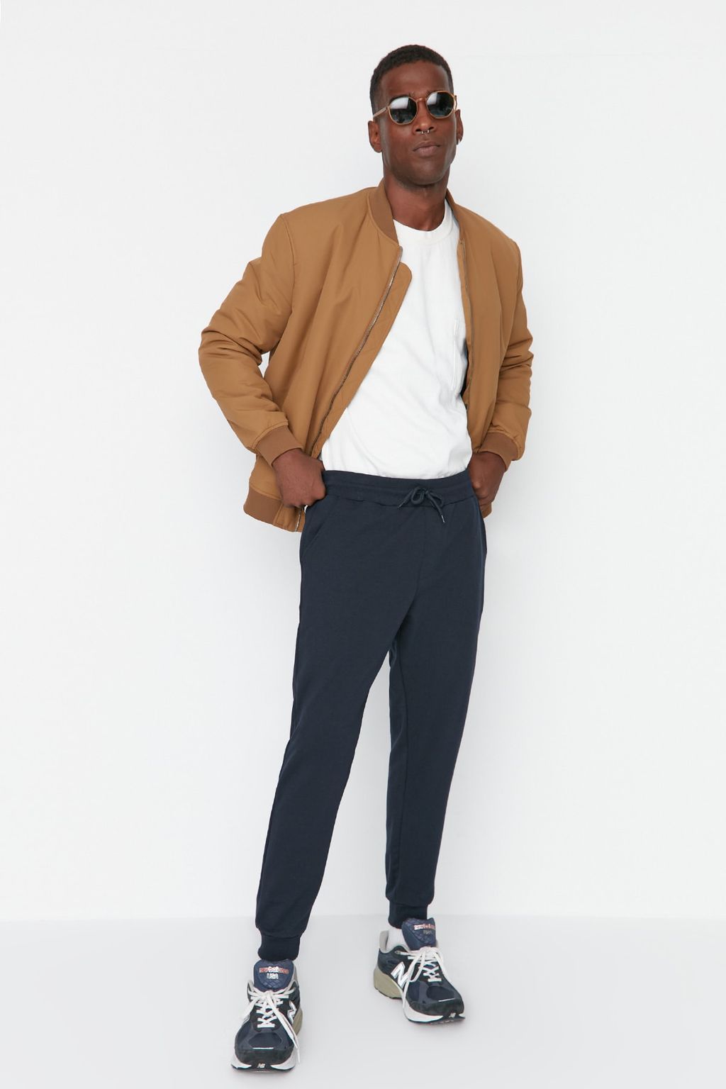 Lacivert Basic Regular/Normal Kesim Lastik Paca Jogger Esofman Alt? TMNSS20EA0053
