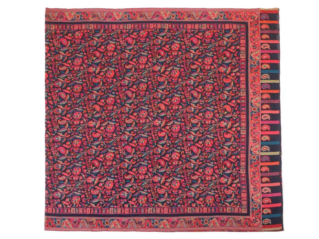 Палантин широкий шерсть 100% Тк4400/19 - Ганг фото 2