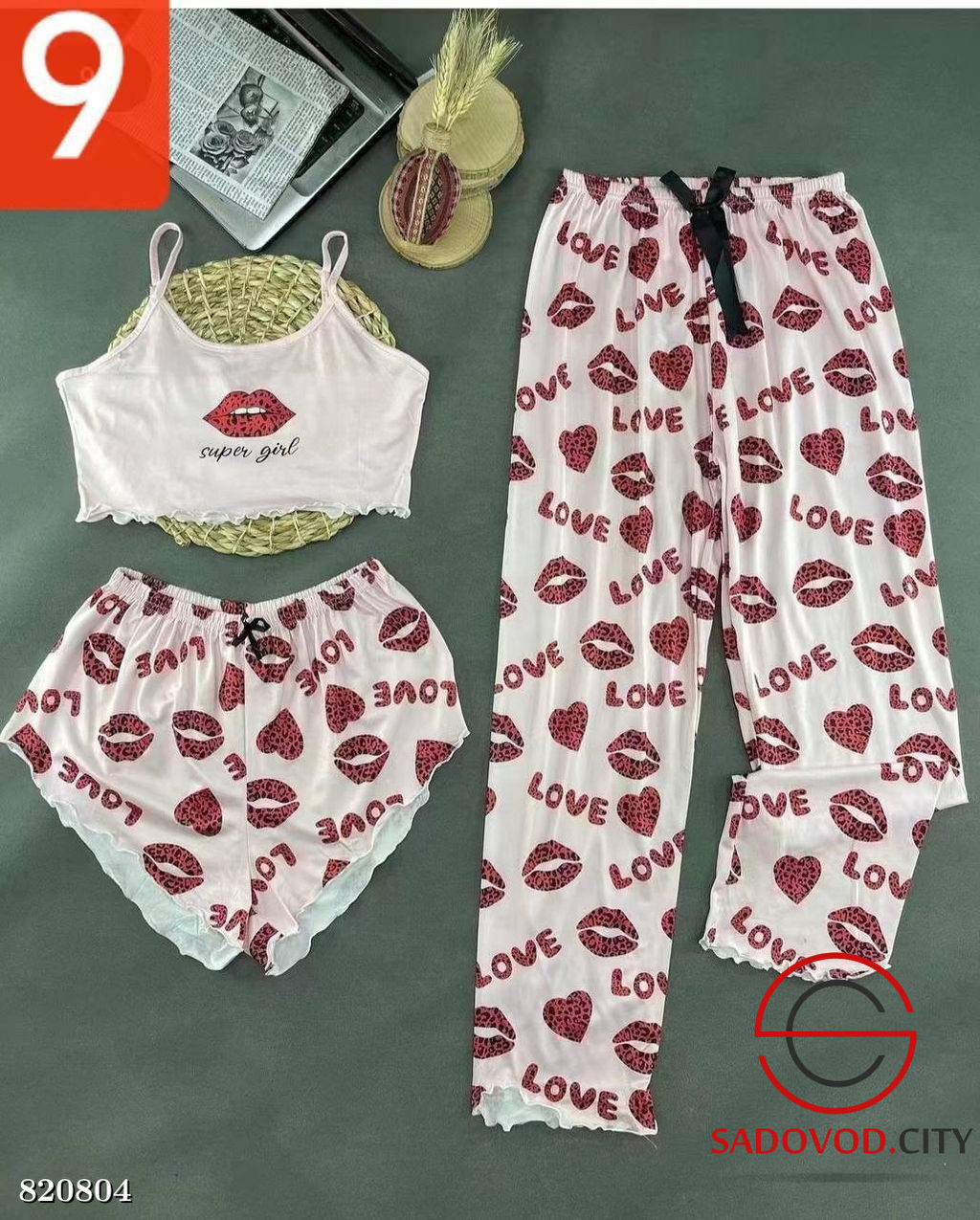 Пижама тройка (майка, шорты, штаны) - Bruno фото 5