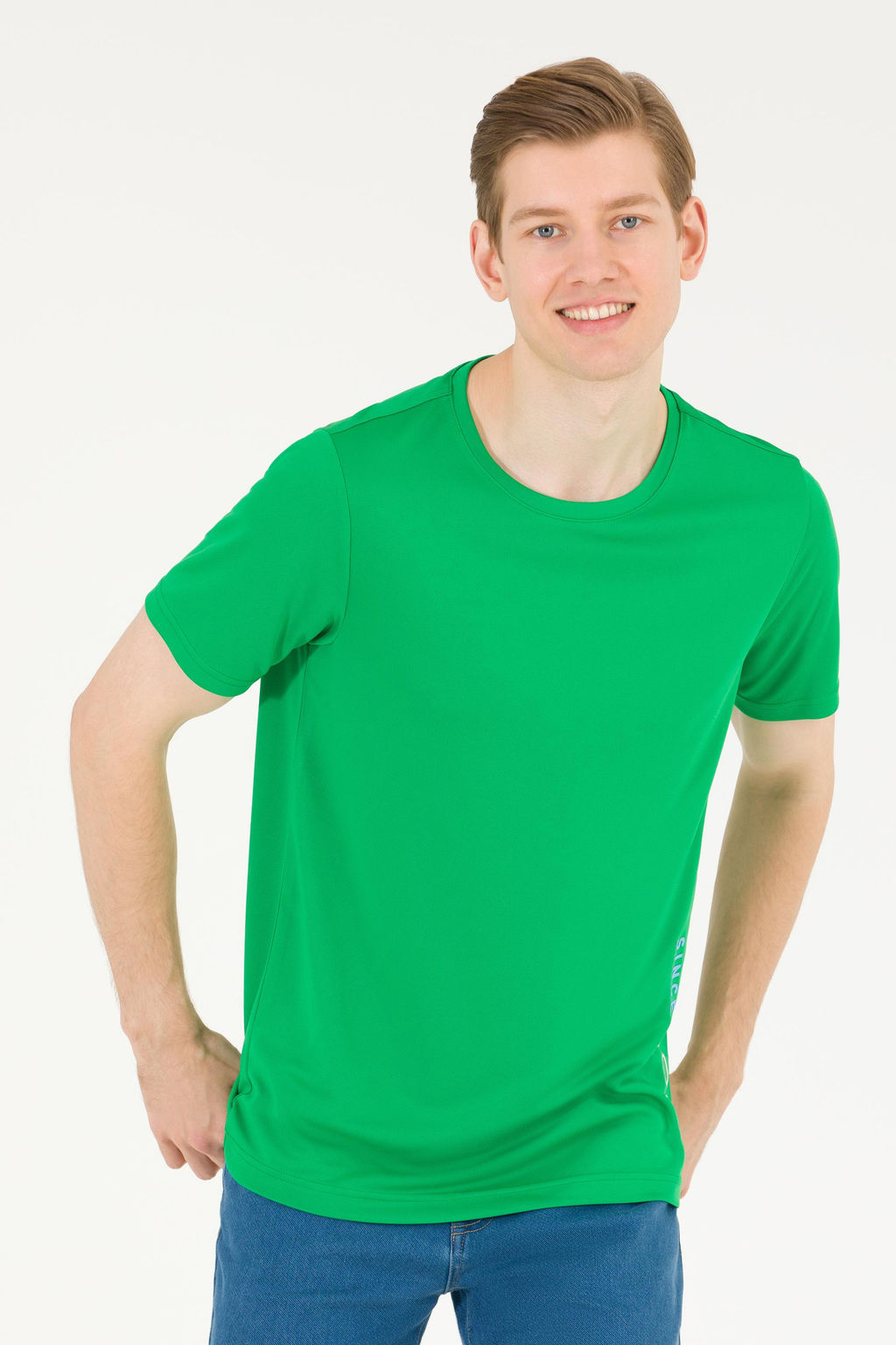 Мужская футболка с круглым вырезом Apple Green - U.s. polo assn фото 15
