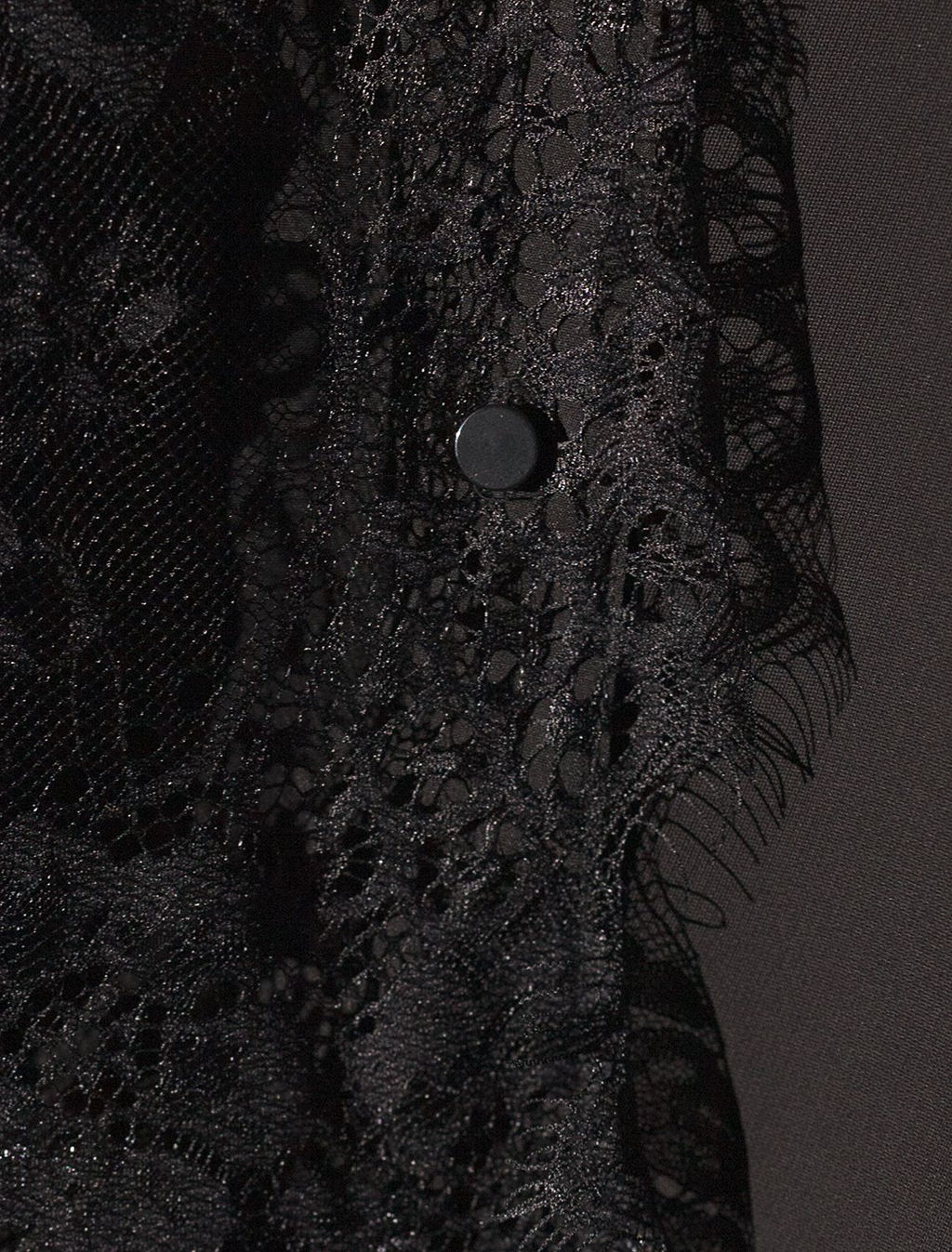 Блузка вечерняя из креп шифона с кружевом - Vilatte фото 4