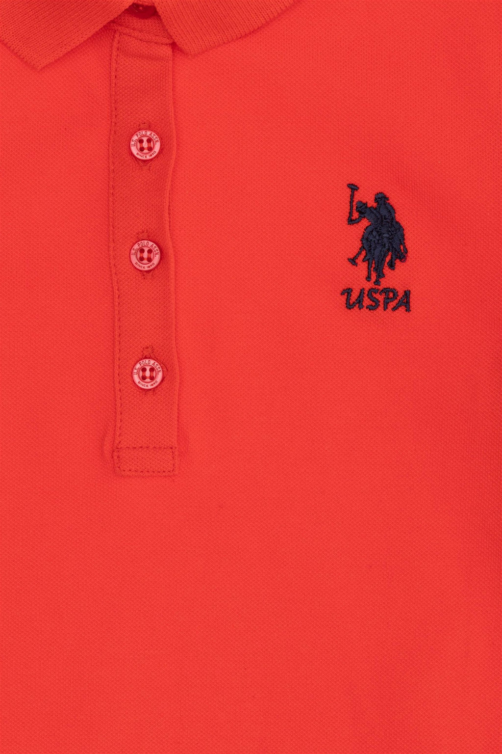 Красное трикотажное платье с воротником-поло для девочек и короткими рукавами Неожиданная скидка в корзине - U.s. polo assn фото 5