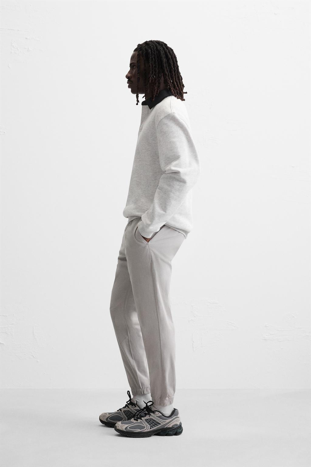 FADED JOGGER WAIST TROUSERS - Zara фото 49