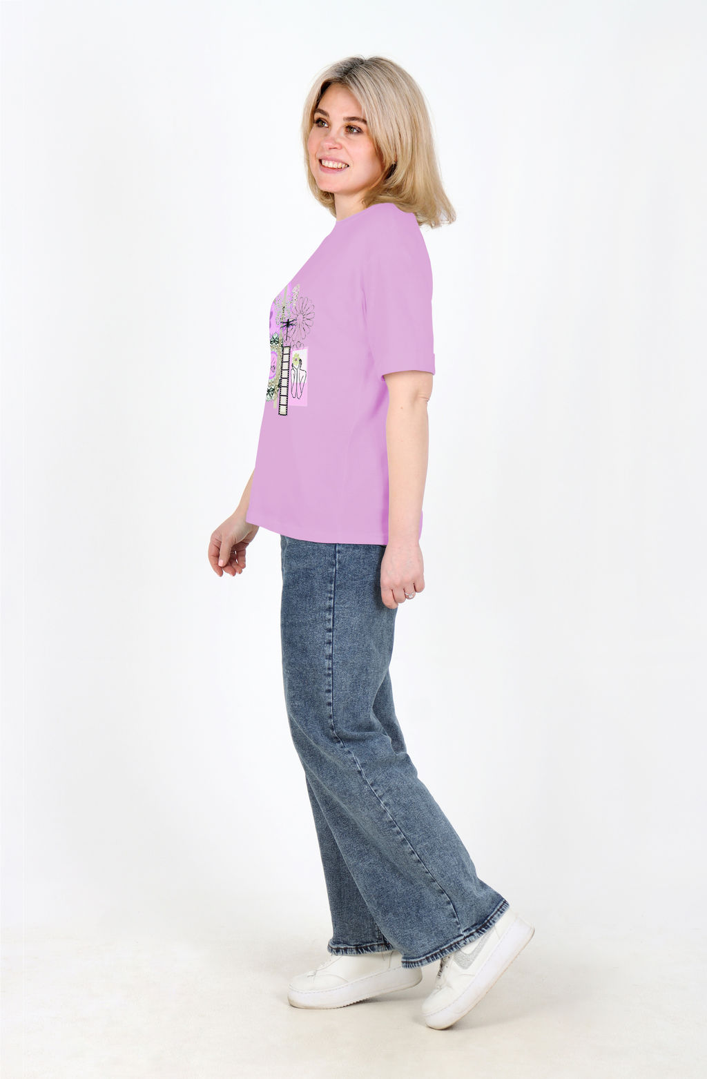 Футболка Алиса Ф-93Е (44-62) кулирка - Лотос фото 6