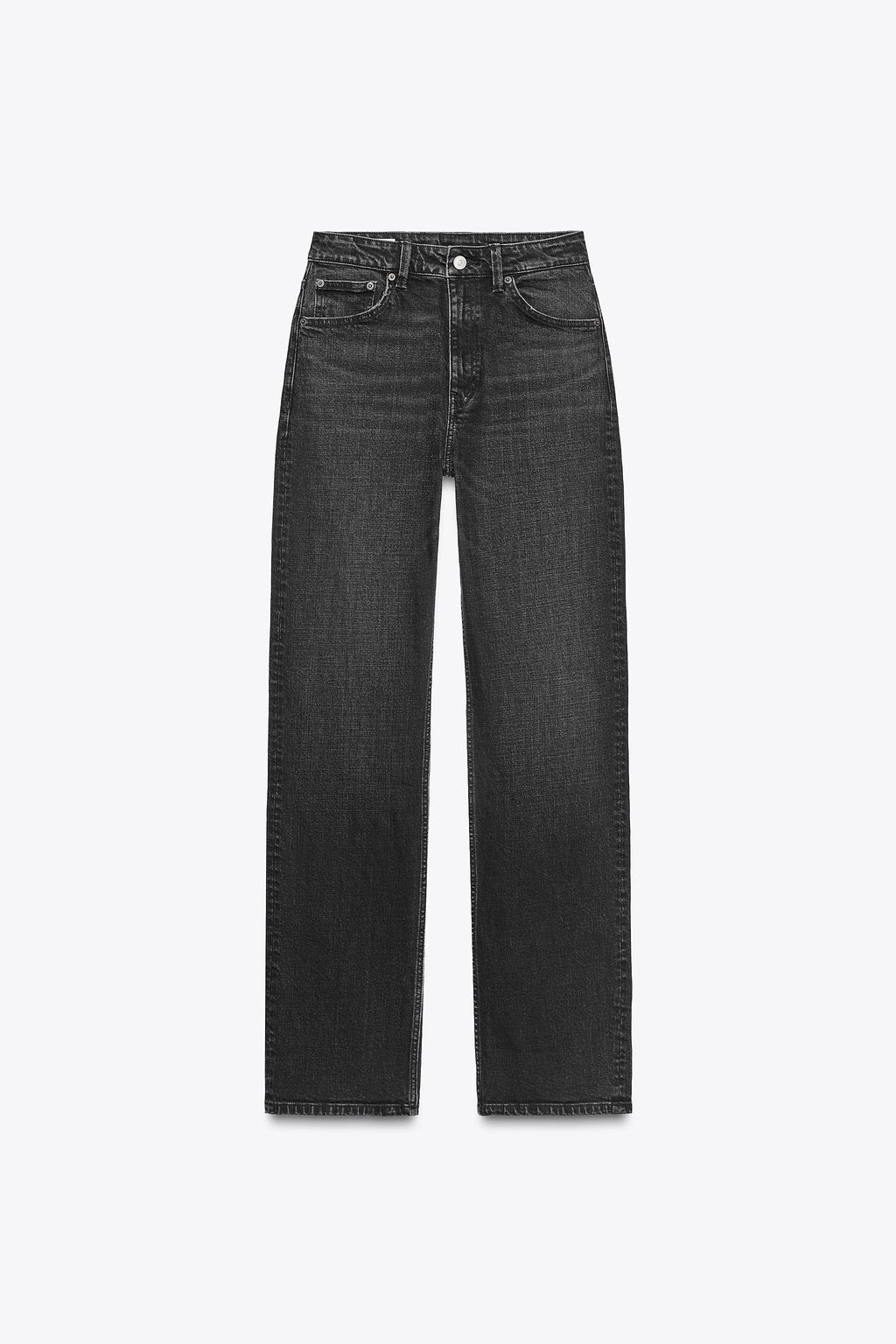 TRF HIGH-WAIST STRAIGHT LEG JEANS - Zara фото 14