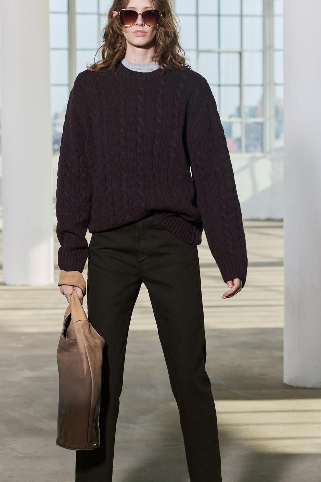 ZW COLLECTION RELAXED SLIM FIT MID-RISE JEANS - Zara фото 2