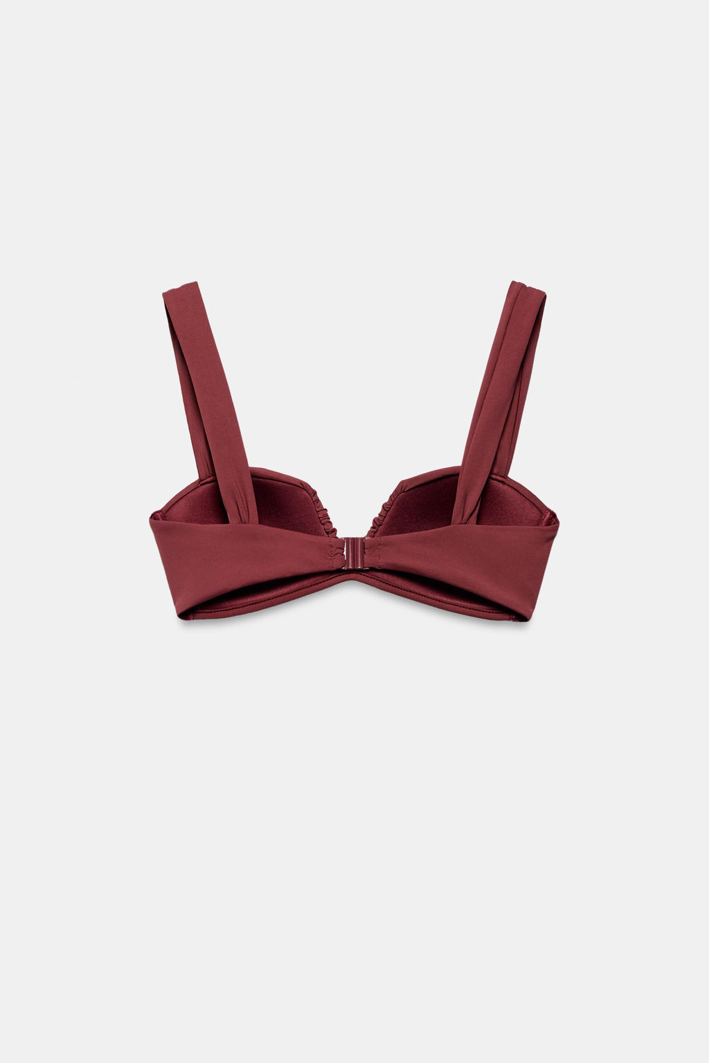 TOP BIKINI PLIEGUES / Marr?n - Zara фото 3