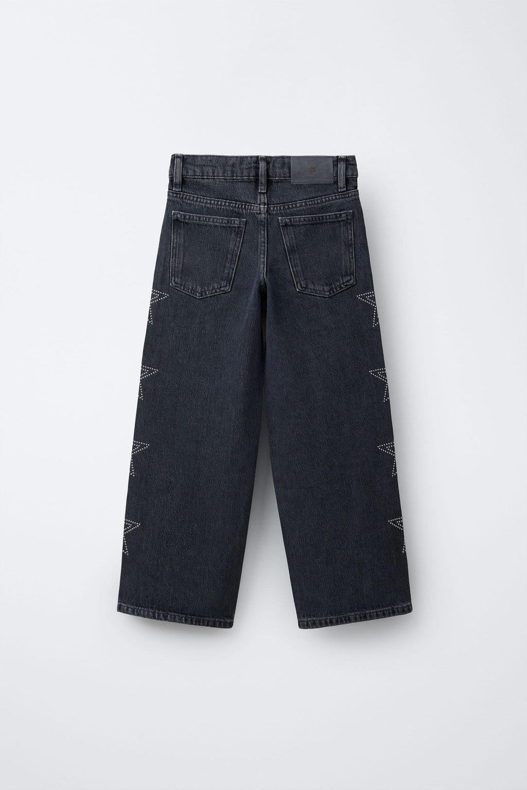 WIDE-LEG JEANS WITH RHINESTONE STARS - Zara фото 2