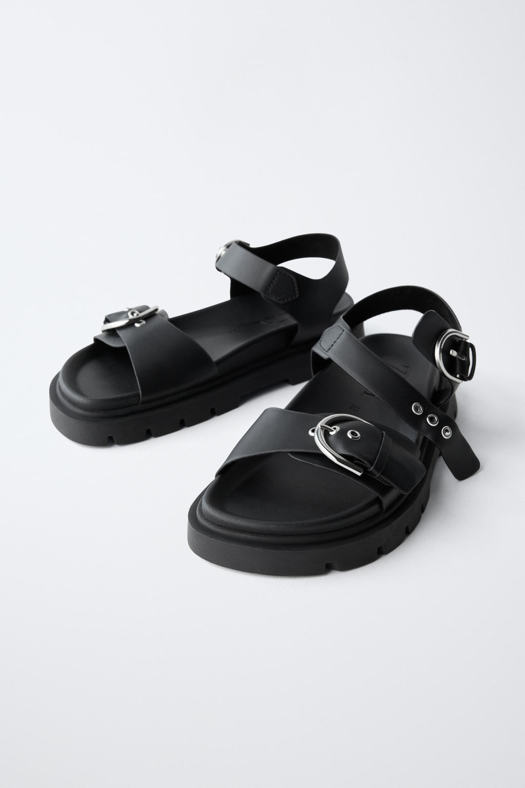SANDALIA HEBILLAS / Negro - Zara фото 3