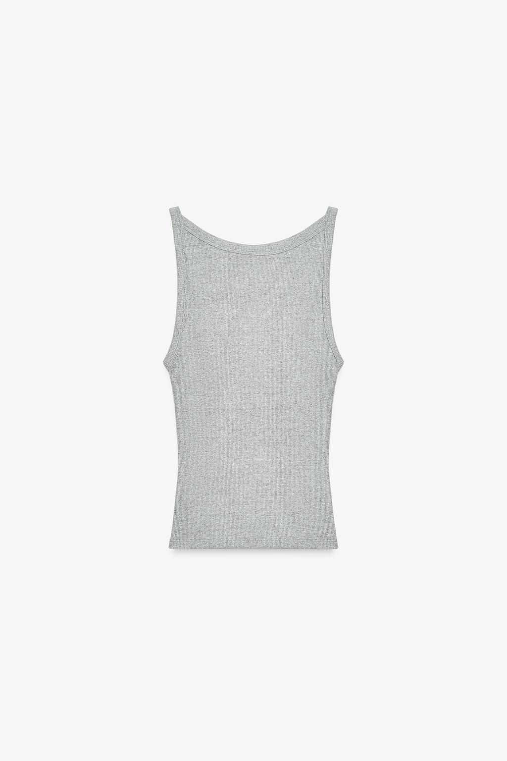 RIBBED HALTER TOP - Zara фото 7