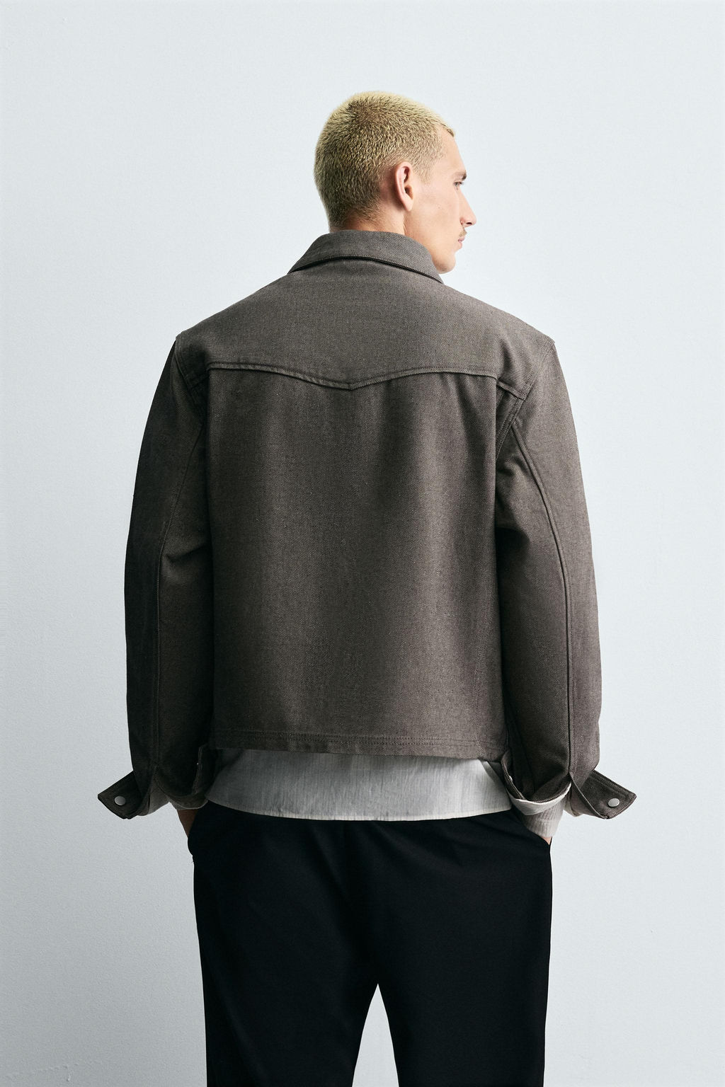 TWILL TEXTURED OVERSHIRT - Zara фото 3