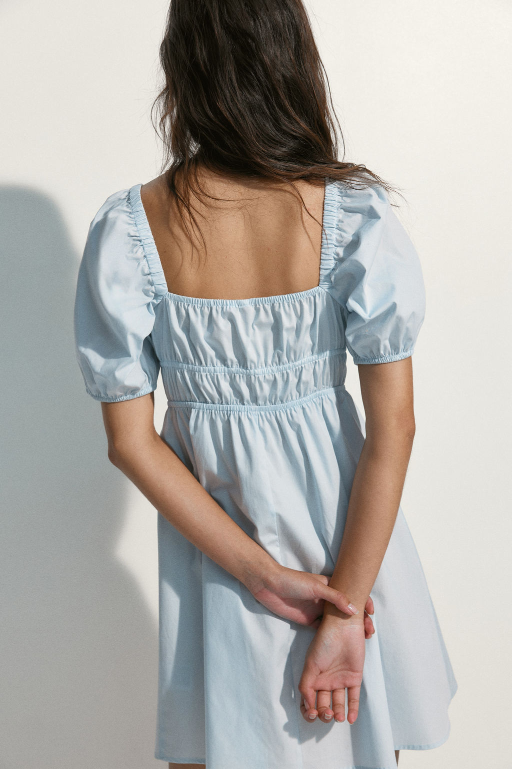 Vestido de popelina con mangas abullonadas - H&m фото 9