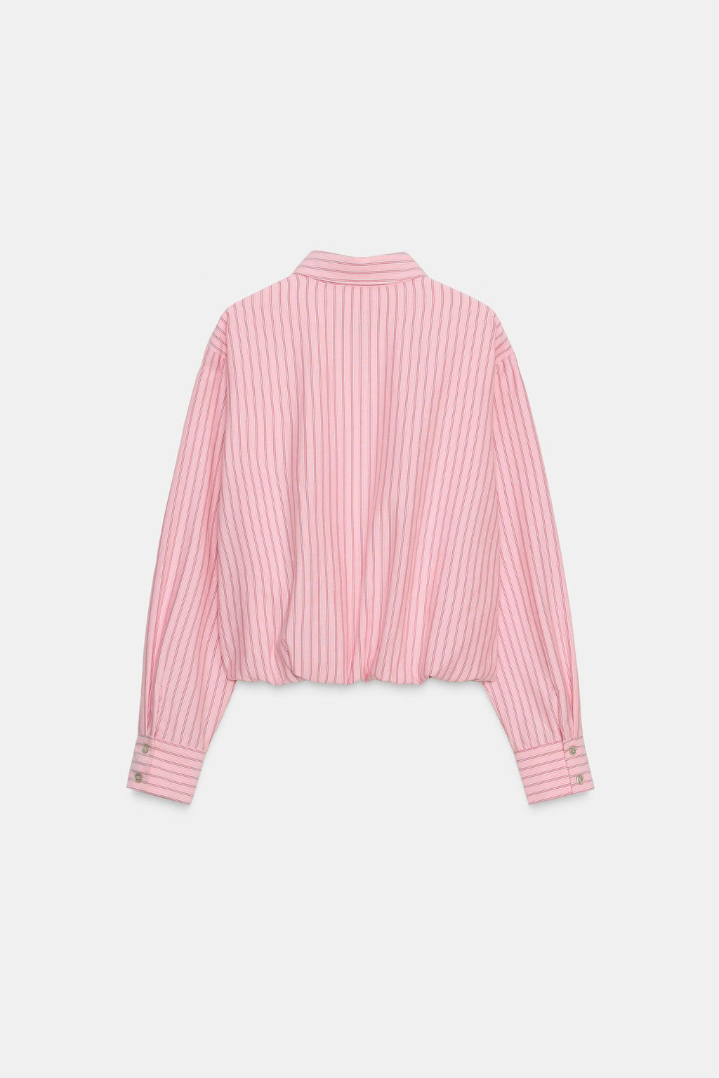STRIPED BALLOON OXFORD SHIRT - Zara фото 7