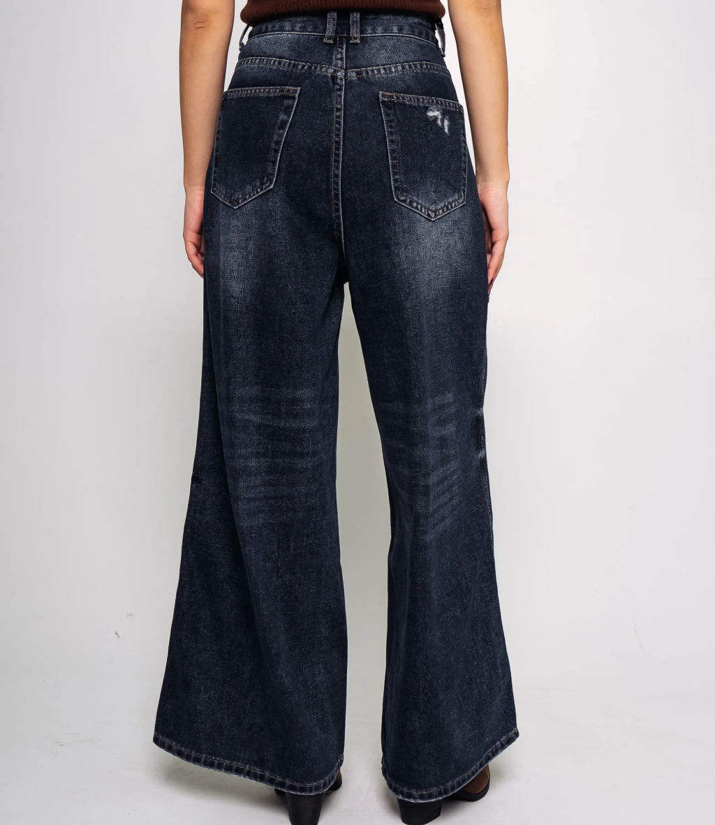 Джинсы #КТ5206 (2), тёмно-синий - Dommod фото 4