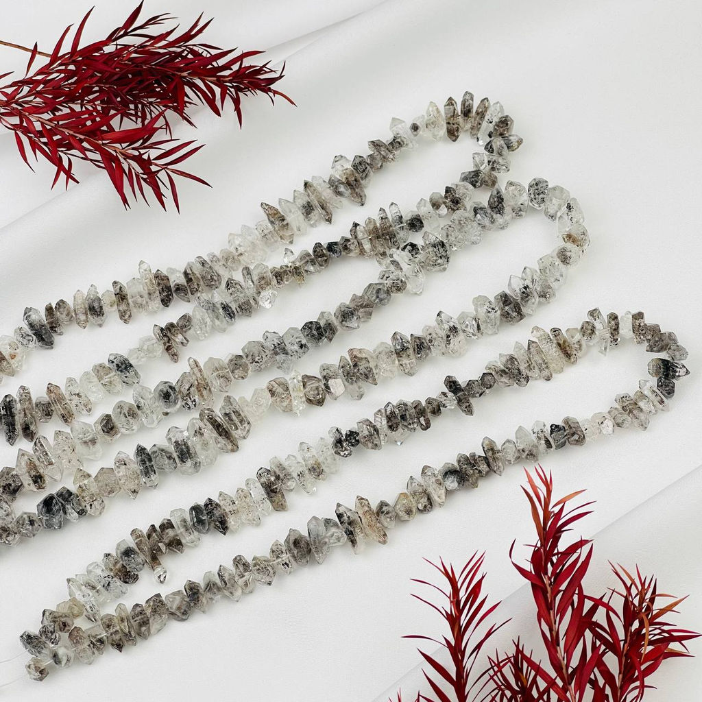 Бусины для украшений из Херкимерского Алмаза 40 см