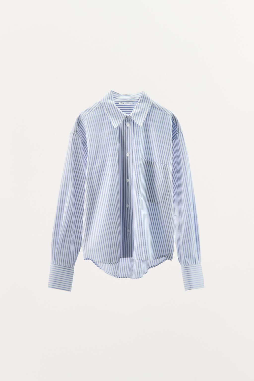 STRIPED PYJAMA-STYLE SHIRT - Zara фото 9
