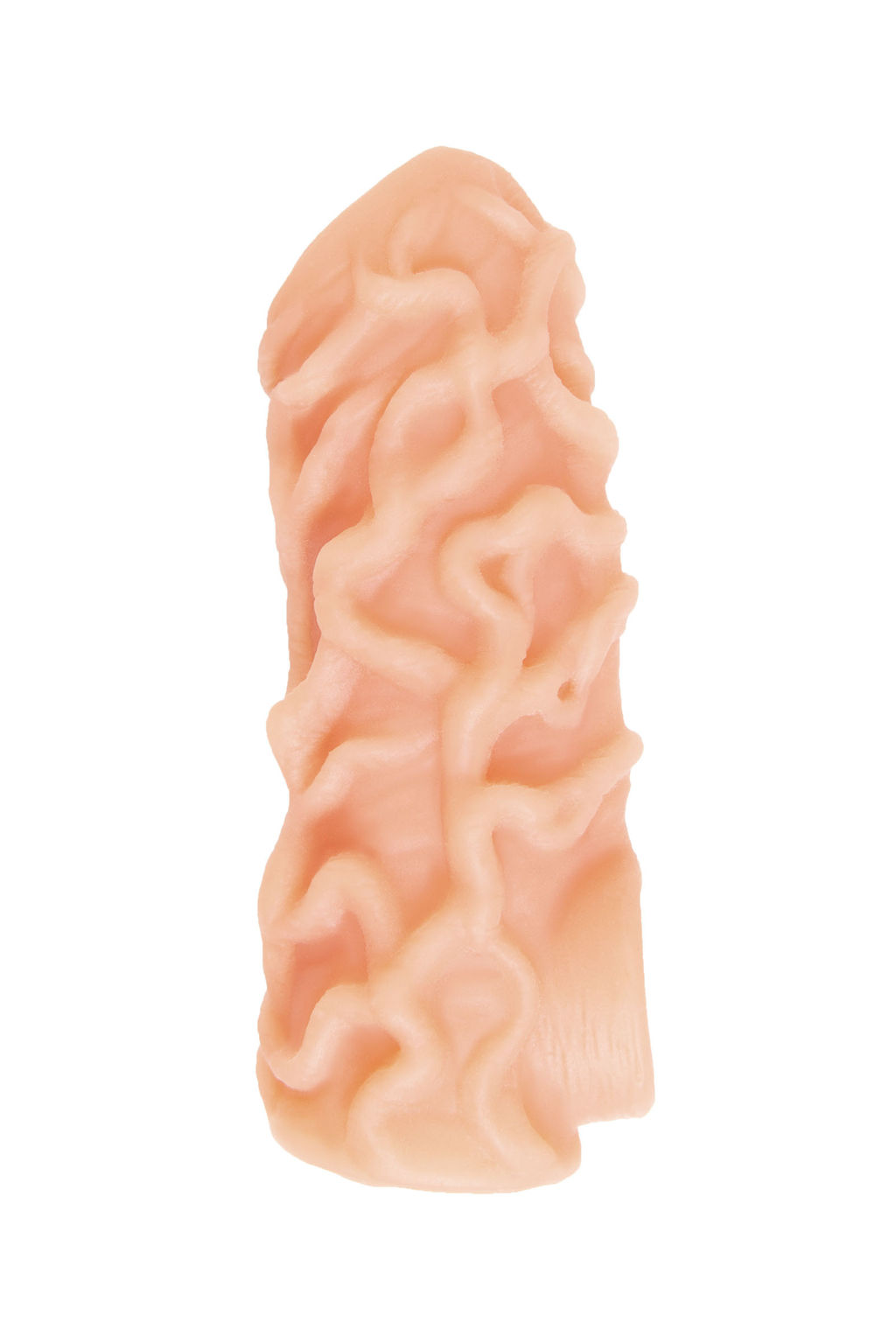 Насадка реалистичная KOKOS NUDE SLEEVE с дополнительной стимуляцией, TPE, телесная, 12 см