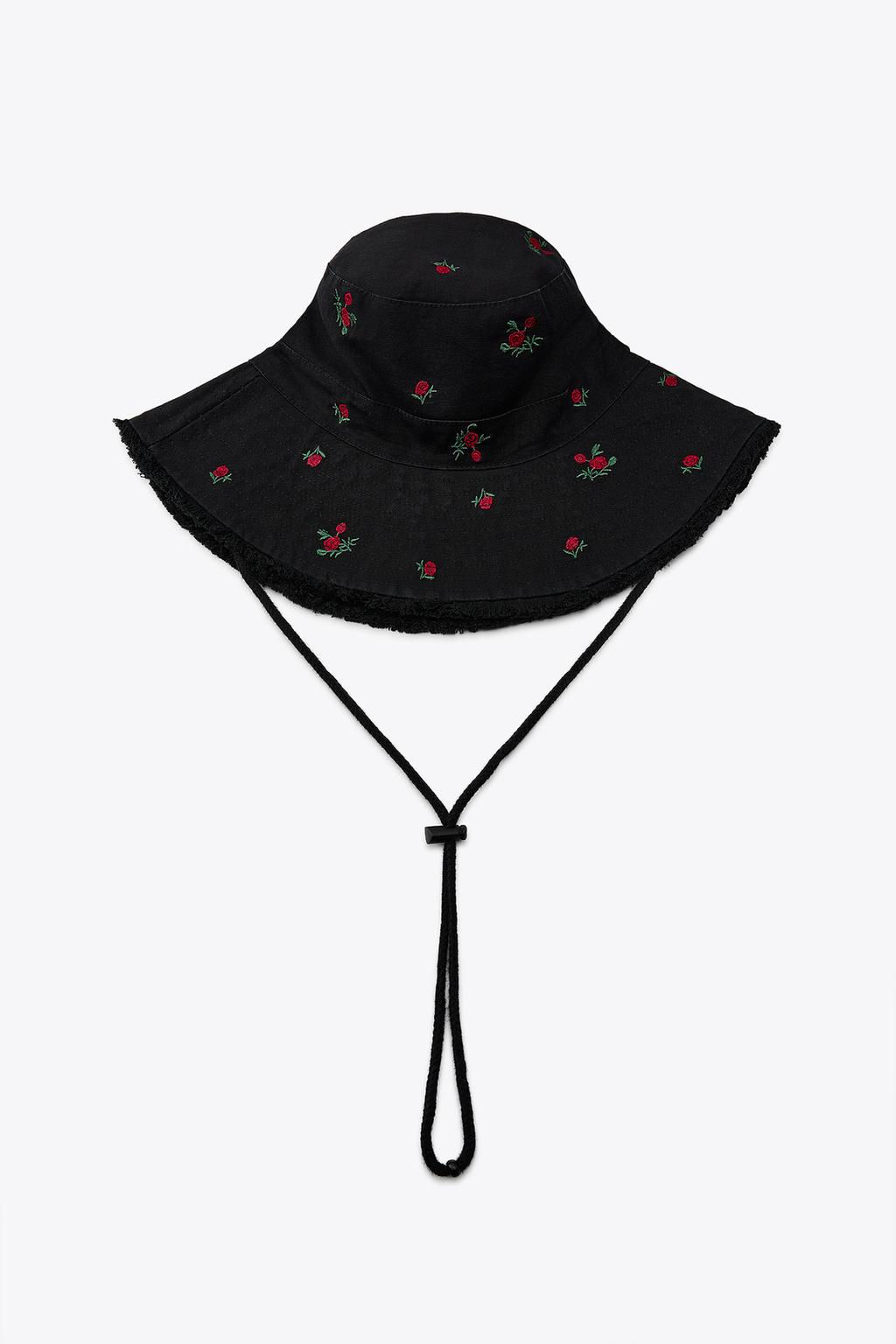 EMBROIDERED FLOWER BUCKET HAT - Zara фото 2