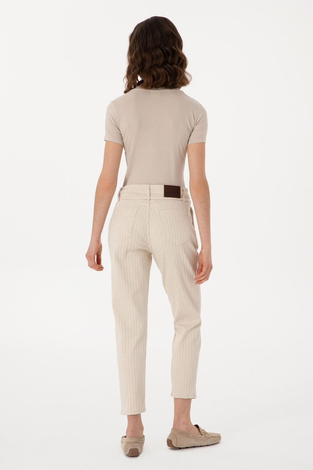 Kad_n Ekru Jean Pantolon Sepette S_rpriz _ndirim - U.s. polo assn фото 4