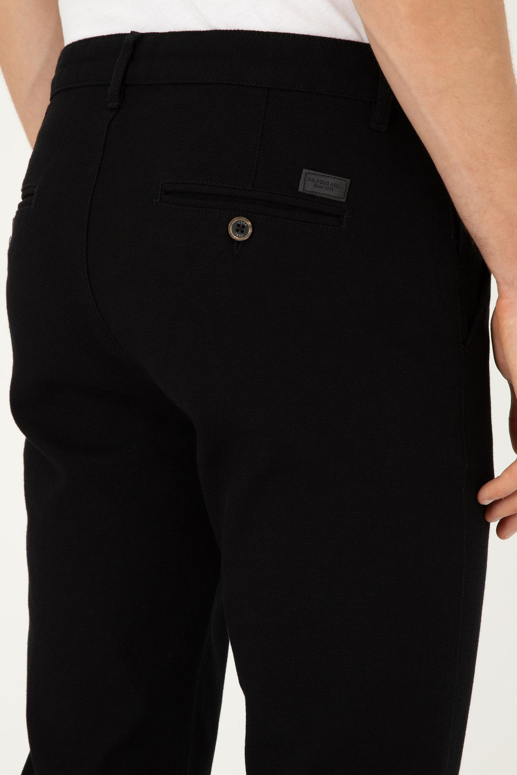 Мужские черные брюки из плотной ткани/чиносы Неожиданная скидка в корзине - U.s. polo assn фото 6