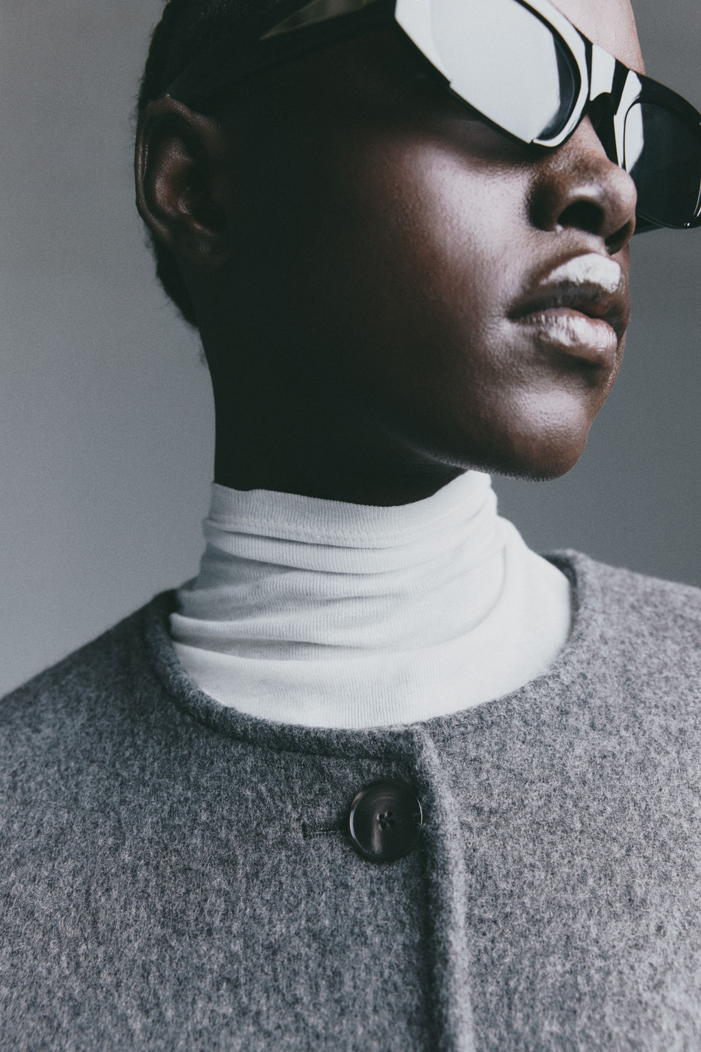 Abrigo en mezcla de lana con cuello tipo bufanda - H&m фото 9