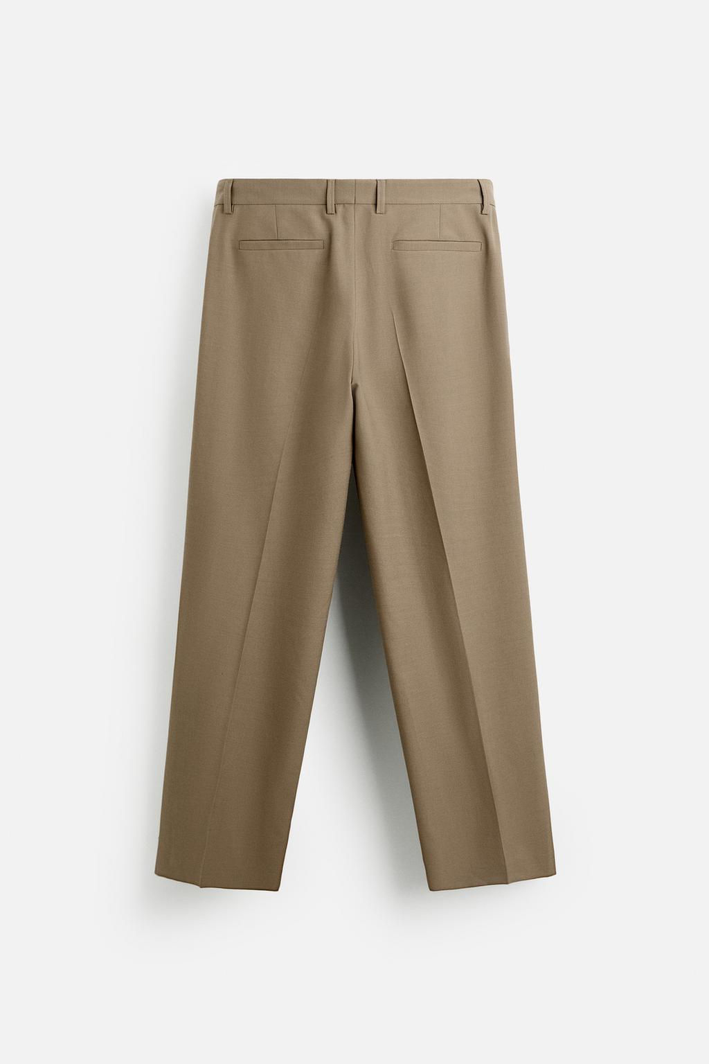 WOOL BLEND SUIT TROUSERS - Zara фото 7