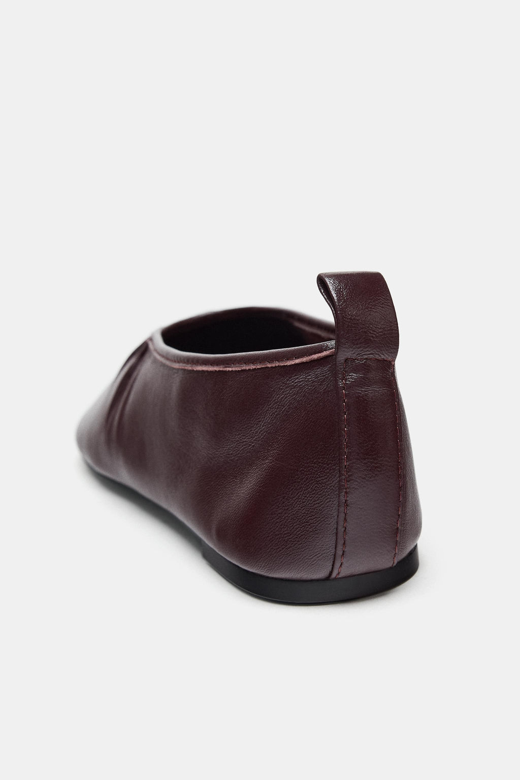 SOFT LEATHER BALLET FLATS - Zara фото 7