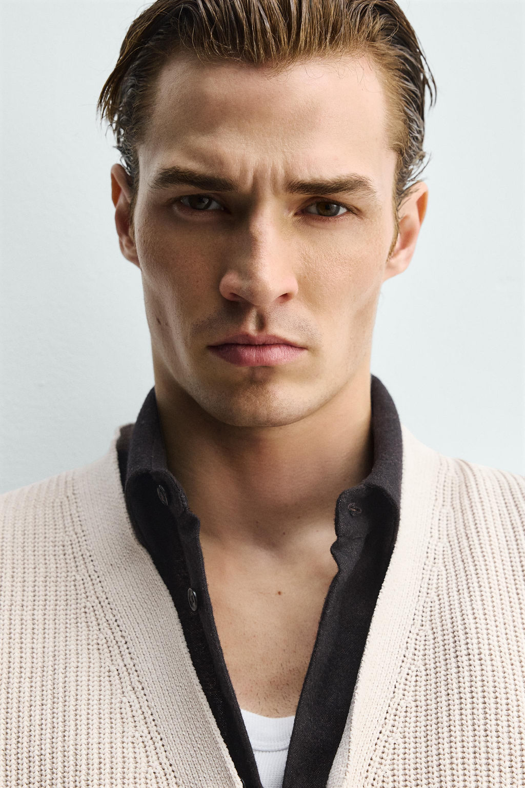 C?RDIGAN RELAXED FIT ESTRUCTURA / Crudo - Zara фото 5