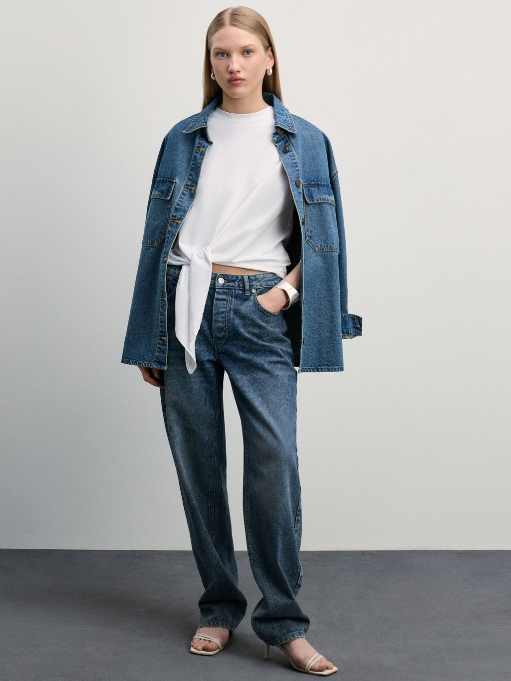 Футболка с завязками / Zarina  фото 3